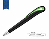 Ручка шариковая «Blackswan», черная с зеленым