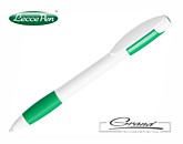 Ручка шариковая «X-5», белая с зеленым