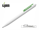 Ручка шариковая «Rush Special», белая с зеленым