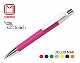 Ручка шариковая «Mood», покрытие soft touch, белый клип