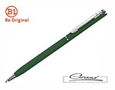 Ручка металлическая «Slim Silver», зеленая