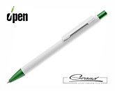 Ручка шариковая «Chromatic White», белая с зеленым