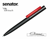 Ручка шариковая «Headliner Soft Touch», черная с красным