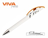 Ручка шариковая «Starco White», белая с оранжевым