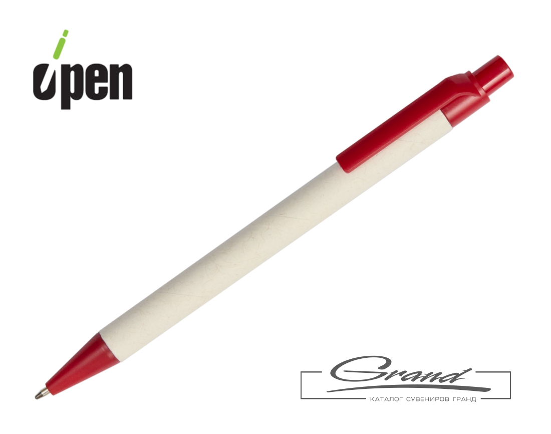 Ручка шариковая MilkMake, красная
