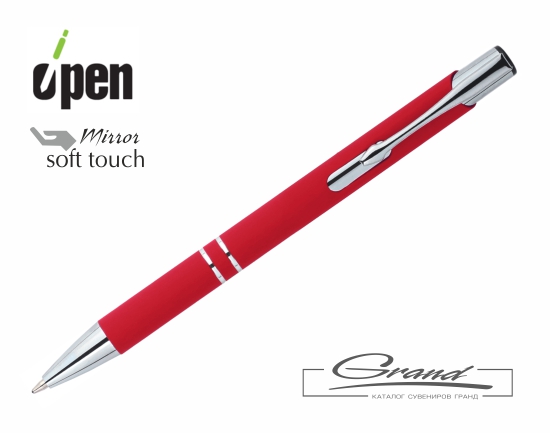 Ручка шариковая «Keskus Mirror Soft», красная Ручка шариковая «Keskus Mirror Soft», красная
