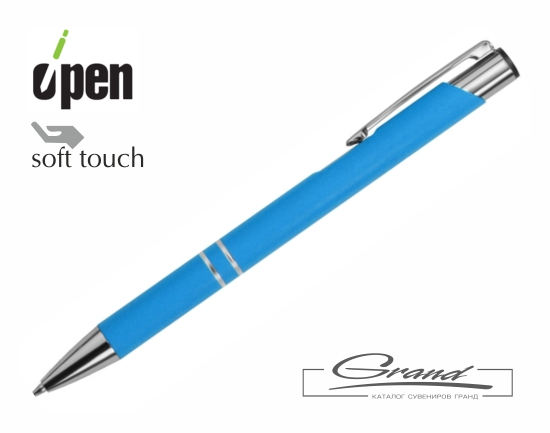 Ручка шариковая Keskus Soft Touch, голубая Ручка шариковая Keskus Soft Touch, голубая