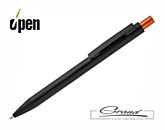Ручка шариковая «Chromatic», черная с оранжевым