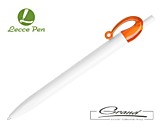 Ручка шариковая «Jocker» в СПб, белая с оранжевым