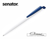 Ручка «Dart Basic», белая с синим