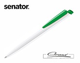 Ручка «Dart Basic», белая с зеленым