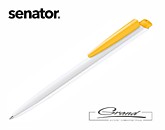 Ручка «Dart Basic», белая с желтым
