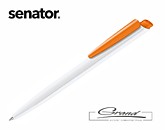 Ручка «Dart Basic», белая с оранжевым