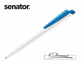 Ручка «Dart Basic», белая с голубым