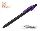 Ручка шариковая «Snake», черная с фиолетовым