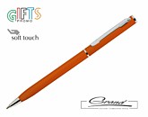 Ручка металлическая «Viva Soft», оранжевая