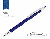 Ручка металлическая «Calvin Stylus Soft», синяя