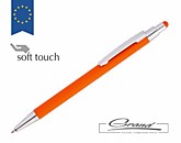 Ручка металлическая «Calvin Stylus Soft», оранжевая