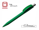 Ручка шариковая «Pixel», покрытие soft touch, зеленая