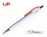 Ручка «Shark PL», белая с оранжевым