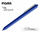 Ручка шариковая «Pigra P03 » софт-тач (синяя)