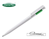 Ручка шариковая «Ocean white», белая с зеленым