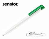 Ручка шариковая «Super Hit Basic», белая с темно-зеленым