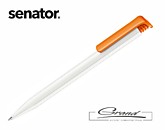 Ручка шариковая «Super Hit Basic», белая с оранжевым