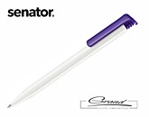 Ручка шариковая «Super Hit Basic», белая с фиолетовым