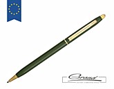 Ручка металлическая шариковая «Женева», темно-зеленая