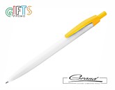 Ручка «Argos White», белая с желтым