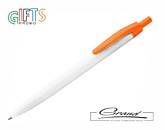 Ручка «Argos White», белая с оранжевым