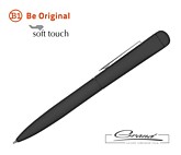 Флеш-ручка soft touch «IQ», черная