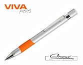 Ручка шариковая «Eve Silver», серебро с оранжевым