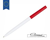 Ручка пластиковая шариковая «Mondriane», белая с красным
