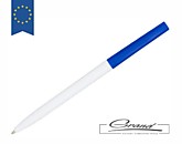 Ручка пластиковая шариковая «Mondriane», белая с синим