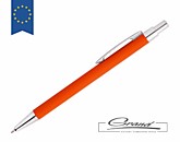 Ручка металлическая «Calvin Soft», оранжевая