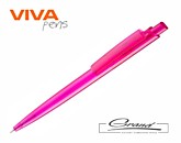 Ручка пластиковая шариковая «Vini Color», розовая