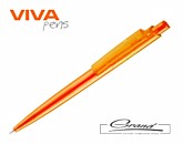 Ручка пластиковая шариковая «Vini Color», оранжевая