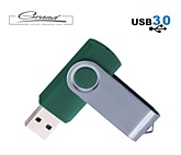 Флешка «Twist USB 3.0», темно-зеленая
