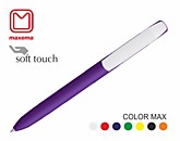 Ручка шариковая «Flow Pure», покрытие soft touch, белый клип