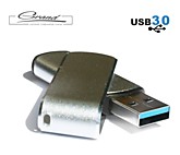 Флешка USB 3.0 поворотная «Twist silver»