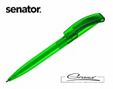 Ручка шариковая «Verve Clear», зеленая | Ручки Senator |