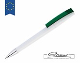 Ручка шариковая «Zorro Frost», белая с зеленым