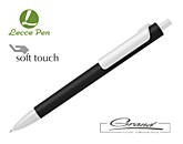 Ручка шариковая «Forte Soft Black» в СПб, черная с белым