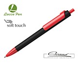 Ручка шариковая «Forte Soft Black» в СПб, черная с красным