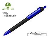 Ручка шариковая «Forte Soft Black» в СПб, черная с синим
