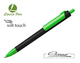 Ручка «Forte Soft Black», черная со светло-зеленым
