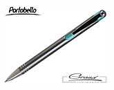 Ручка шариковая «Bello», серая с голубым