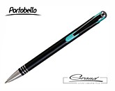 Ручка шариковая «Bello» в СПб, черная с голубым